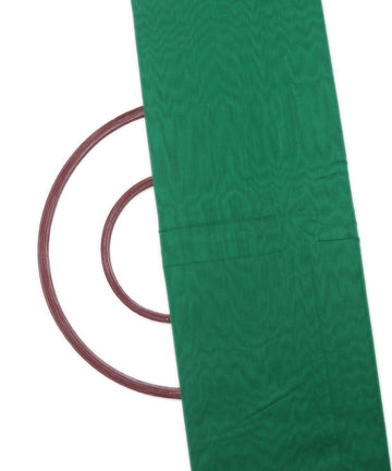 green colour plain chanderi fabric